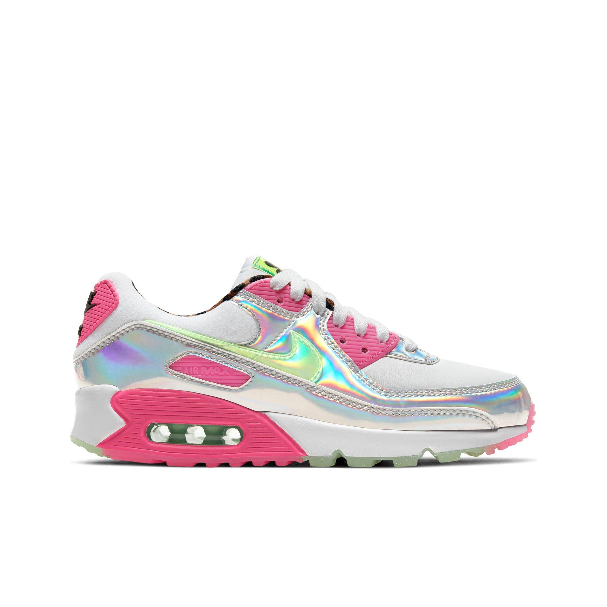 Nike women's air shop max 90 lx pink/white